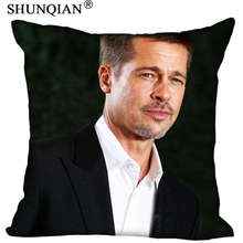 Funda de almohada Brad Pitt, regalo personalizado para boda, 35x35cm,40x40cm (un lado) 2024 - compra barato