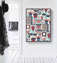 OKHOTCN-pintura en lienzo de plumas de colores abstractas sin marco, póster individual, imagen de pared para sala de estar, impresión artística, decoración del hogar 2024 - compra barato