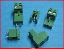 60 pcs Pitch 5.08mm 2way/pin Screw Terminal Block Connector Green Color L 2024 - buy cheap