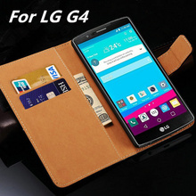 Para lg g4 capa de couro de luxo com flip capa para cartão com espaço para carteira capas preta para lg4 g 4 2024 - compre barato