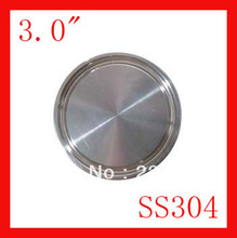 Free shipping  3" SS304 Stainless Steel Ferrule  end cap Tube fitting 2pcs/lot 2024 - buy cheap