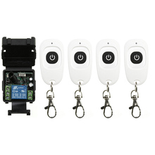 Xuanlongyuan dc12v 24v 1ch mini módulo receptor de rádio + transmissor, controle remoto sem fio rf interruptor de luz 10a saída de relé de rádio