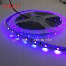 12V UV Ultraviolet 395-405nm led strip light 3528 SMD 60led/m 120led/m no-Waterproof tape lamp for DJ Fluorescence party 2024 - buy cheap