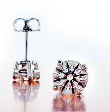 Good-looking 0.5Ct/piece Diamonds Stud Earrings for Women Top Quality 925 Sterling Silver Luxury Color Earrings 2024 - buy cheap