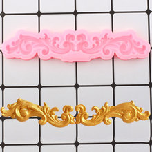 DIY Scroll Relief Cake Border Silicone Molds Fondant Mold DIY Wedding Cake Decorating Tools Candy Clay Chocolate Gumpaste Moulds 2024 - buy cheap