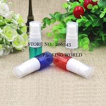 5ML green/blue/transparent/red PET bottle plastic bottle with press pump for lotion/emulsion/foundation/serum packing 2024 - buy cheap