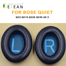 Defean 1 pair Black(Blue-LR) Replacement Ear Pads EarPads For Bose QC2 QC15 QC25 QC35 AE 2 2i 2w SoundTrue SoundLink Headphones 2024 - buy cheap