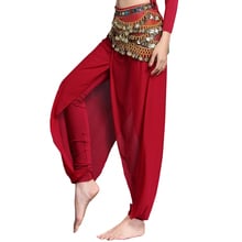 Women Belly Dance Accessories Training Clothes Class Wear Skinny Pants Sheer Chiffon Dance Long Trousers (without belt) 2024 - buy cheap