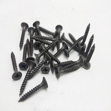 50pcs M3.5 carbon steel dry wall nail screws cross recessed flat head countersunk self-tapping bolt wood screw 16-50mm length 2024 - buy cheap