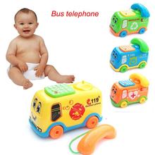 2018 Baby Toys Music Cartoon Bus Phone Educational Developmental Kids Toy for Children interesting toy Gift  Cherryb 2024 - buy cheap