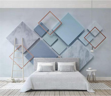 Custom Photo Wallpaper Modern Geometric Marble 3D Wall Murals Living Room Bedroom Backdrop Wall Papers For Walls 3 D Home Decor 2024 - buy cheap