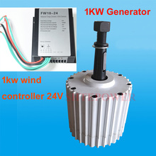 AC 24V Wind Turbines system DIY,500r/m generator AC 24V with 24V small waterproof IP67  wind controller 1000W 1KW 2024 - buy cheap