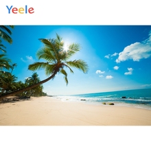 Yeele Summer Seaside Backdrops Palm Tree Beach Blue Sky Vinyl Photography Background Photographic Backdrop For Photo Studio 2024 - buy cheap