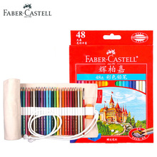 Цветные карандаши для рисования Faber Castell, 48 ярких цветов, набор для профессиональных раскрашивания, рисования для взрослых 2024 - купить недорого