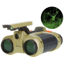 Binoculares de visión nocturna para niños, binoculares con luz emergente, telescopio 4x30, novedad, juguetes, regalos 2024 - compra barato