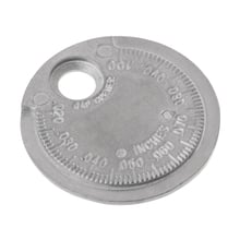 Brecha de la bujía de herramienta de medición de moneda-tipo 0,6-2,4mm bujía Gage fácil-a-escala de lectura 2024 - compra barato