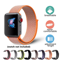 Woven Nylon Watchband For Apple Watch 4 3 2 1 Watch Band  Strap for Iwatch Breathable 38mm 42mm 44mm Sport loop 2024 - buy cheap