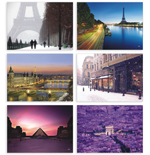 6pcs/lot Paris beautiful landscape christmas greeting cards postcards set/Gift Card/Blessing invitation Post card YH-1097 2024 - buy cheap