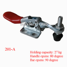 5PCS Solid Bar Flanged Base Horizontal Toggle Clamp 201A Holding Capacity 27KG 60LBS 2024 - buy cheap