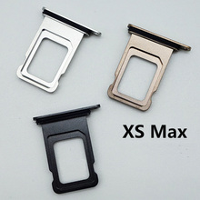 10 шт./лот Новый Nano одиночный двойной лоток для sim-карты слот для iPhone XS MAX с резиновым уплотнением 2024 - купить недорого