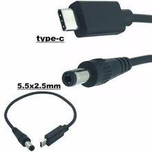 USB 3. 0 Type-C Φ Male to DC 3,1x5,5mm Male Power Jack Extension Digital Charge Cable 2024 - купить недорого