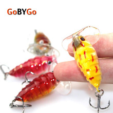GoByGo 6Pcs/Lot 4cm Plastic Artificial Bait Top Water Insects Lure 4.2g Fishing Bait Bass Crank Bait Hooks Pesca 2024 - buy cheap