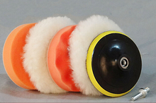 Conjunto de esponjas de polimento automático, 6 peças, esferas de lã redondas, 100mm, 4 ", almofadas de esponja, vedação, carro 2024 - compre barato