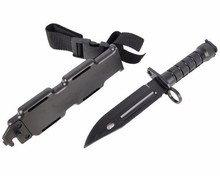 Wargame Airsoft Tactical Toy Plastic M9 Knife Outdoor Hunting Training Camping Survival Cosplay Knife Black 2024 - buy cheap