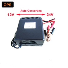LED  12V 24v Car battery charger Lead Acid 5-12A Group Charger Negative Pulse Intelligent Battery Maintenance Auto-Converting 2024 - buy cheap