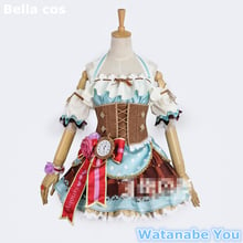 Custom size Lovelive sunshine Aqours Watanabe You cosplay costume Valentines dress Halloween costume for woman Anime clothes 2024 - buy cheap