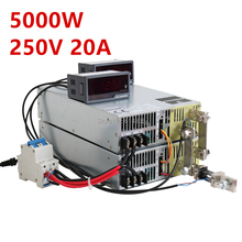 Fuente de alimentación de 5000W y 250V, 0-250V de Potencia ajustable, 250VDC, AC-DC, 0-5V, Control de señal analógica, transformador de potencia de SE-5000-250, 250V, 20A 2024 - compra barato