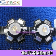 Violeta rosa 3w 420-430nm, 100 unidades, chip led uv para aquário, tanque de peixes, com 20mm de base em estrela 2024 - compre barato