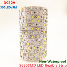 500M/Lot DC12V 5630 SMD 60Led/m No-Waterproof LED Strip light nature White Color 6500k warm white 2024 - buy cheap