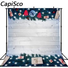 Capisco Christmas Backdrop Vintage Wooden Floor Photography Backdrops Baby Shower New Born Baby Backgrounds for Photo Studio 2024 - buy cheap