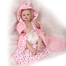 NPK  50cm Full Body Silicone Reborn Baby girl Doll Toys  Play House Reborn Babies Toy Birthday Gift  girl bebe reborn  bonecas 2024 - buy cheap