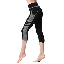 Women Capri Sports Leggings 3/4 High Waist Tummy Control Push Up Quick Dry Stretch Yoga Gym Running Tight Leggings for Fitness 2024 - buy cheap