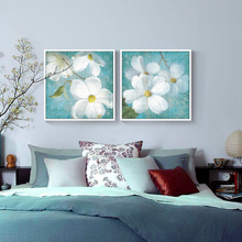 Pintura de diamantes 5D DIY, punto de cruz de flores, palo de lona, dibujo, 3D cuadrado, bordado completo de diamantes, mosaico, tinta Magnolia 2024 - compra barato