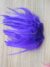 100Pcs 4-6 Inches 10-15 cm purple Rooster Feather for Clothing Jewelry Hat Christmas Holiday Decorative Cock Feathers 2024 - buy cheap