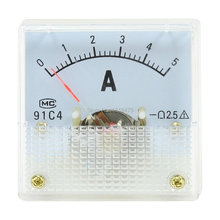 DC current meter 0-5A 91C4   DC 0-5A Analog Panel Meter Ammeter Amperemeter 2024 - buy cheap