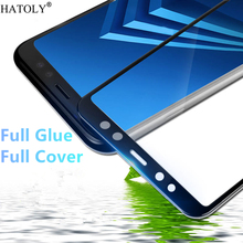 For Glass Samsung Galaxy A6 2018 Tempered Glass for Samsung Galaxy A6 2018 Full Glue Cover Screen Protector for Galaxy A6 2018 2024 - buy cheap