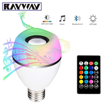 E27 8W Smart Wireless Bluetooth Speaker Bulb Music Playing RGB White Dimmable LED Bulb Light Lamp with 24 Keys Remote Controller 2024 - buy cheap