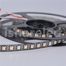 Tira de luces LED direccionable IP20, 100M, 20x5m, 5V, WS2812B, SK6812, 74LED/M, negro/blanco, PCB SMD 5050, RGB, Color de ensueño, envío rápido 2024 - compra barato