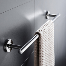 Suporte de toalha para banheiro, rack de aço inoxidável polimento para parede 2024 - compre barato