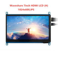 7-дюймовый емкостный сенсорный монитор Waveshare с HDMI и ЖК-дисплеем (H), 1024x600 IPS, поддерживает Raspberry Pi BB Black Banana Pi и т. д. 2024 - купить недорого