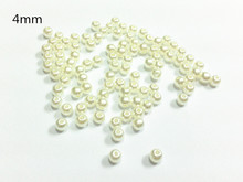 Wholesale !   4mm 17000pcs/lot   Beige Small  Acrylic Pearl Beads Free Shipment ! 2024 - buy cheap