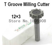 Free Shipping 2PCS 12*3 high speed steel Straight shank T groove milling cutter T type Straight shank milling cutter 2024 - buy cheap
