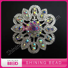 crystal AB color rhinestone brooch with pin on back,free shipping,fashionl rhinestone brooch for wedding bouquet 2024 - buy cheap
