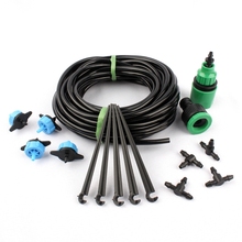 10m 4/7mm Hose Pressure Compensating Emitter Automatic Plant Garden Watering Kit Gardening Drip Watering Irrigation System 2024 - buy cheap