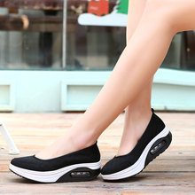 Hot Women Casual Shoes Fashion Walking Shoes Height Increasing  Loafers Breathable Mesh Swing Wedges Shoe Tenis Feminino 2024 - buy cheap