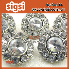Shiny silvery crystal acrylic rhinestone button 2024 - buy cheap